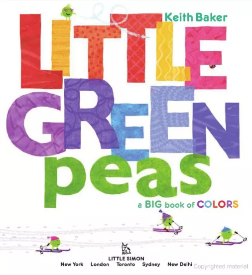 little green peas: a big book of colors book cover